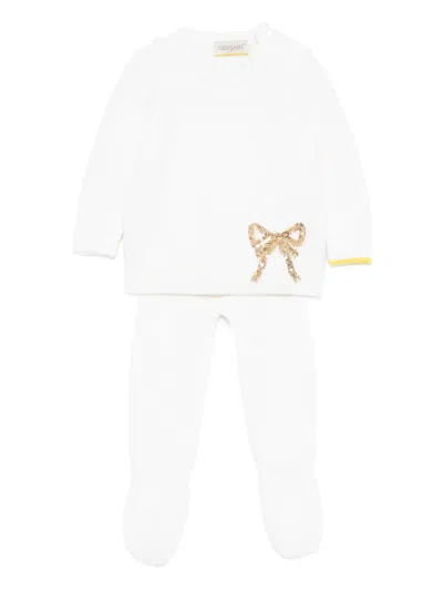 SEQUIN-EMBELLISHED BABYGROW SET