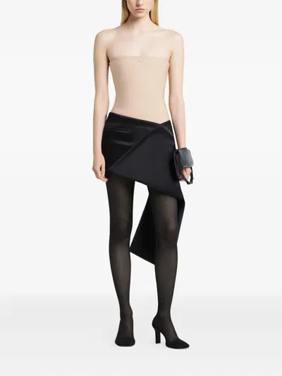 Courrèges Strapless Bodysuit In Neutral