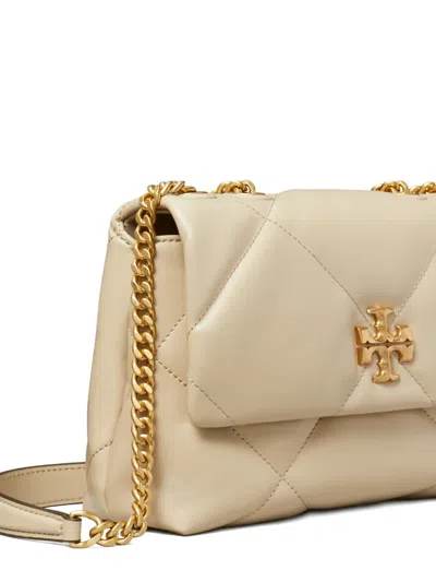 Tory Burch Small Kira Diamond Quilted Convertible Leather Shoulder Bag In Neutral