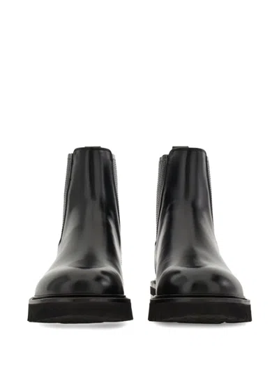 Ferragamo Leather Panelled Chelsea Boots In Multi