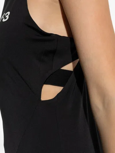 Y-3 Black Day Dress With Minimalist Design In Black