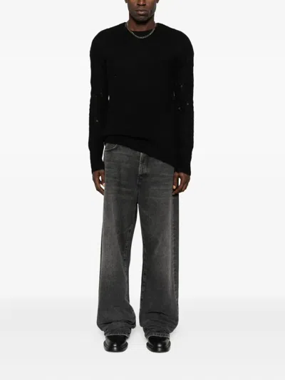 Thom Krom Alpaca Wool-blend Sweater In Black