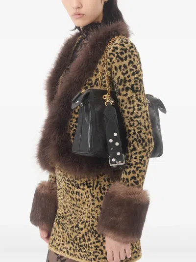 Valentino Jacquard-strickjacke Mit Animalprint Aus Lurex Frau Animalier Xs In Yellow