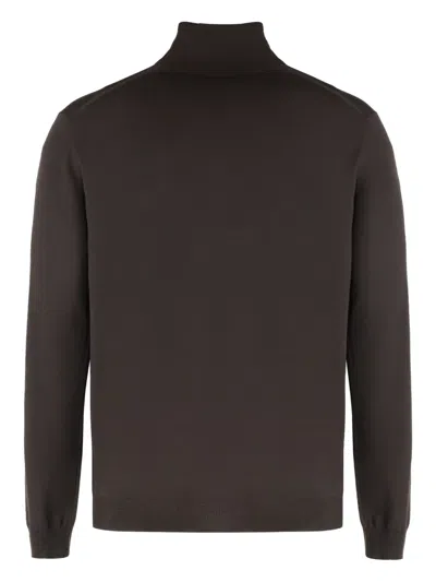 Slowear Sweater With Turtleneck In Wool In Black