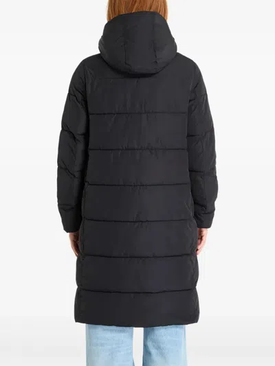 Calvin Klein Hooded Puffer Coat In Black