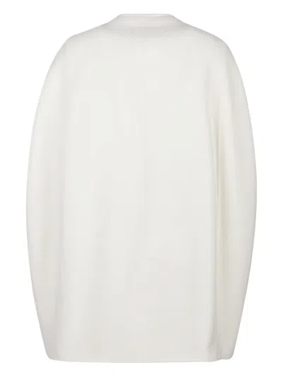 Max Mara Zip-front Coat In White