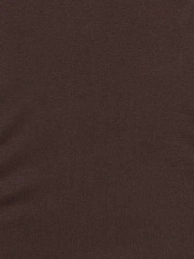 Rick Owens One-shoulder Bodysuit In Brown