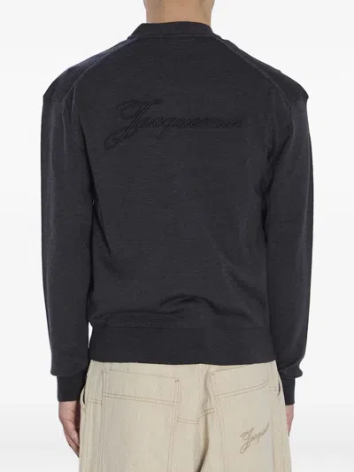 LOGO刺绣罗纹开衫