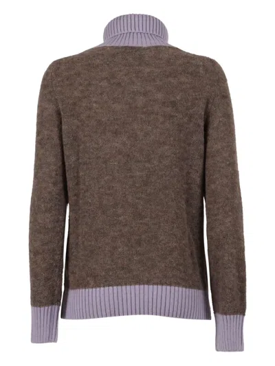 K-way Grazay Turtleneck Sweater In Brown