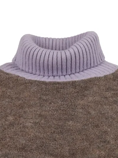 K-way Grazay Turtleneck Sweater In Brown