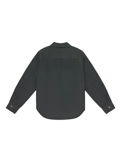 Aimé Leon Dore Gray Twill Work Button-down Shirt In Gray
