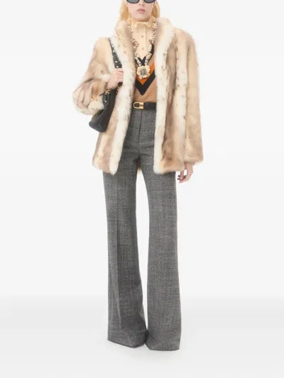 Valentino Garavani Wool Sweater Sweaters And Cardigans Beige In Brown