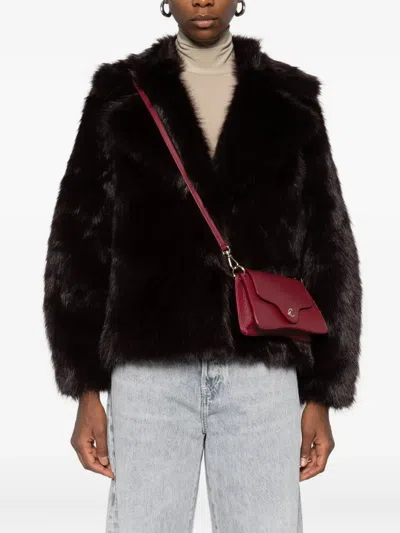 Coccinelle Mini Bag C-me In Burgundy