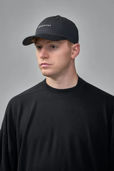 Rick Owens Logo Embroidered Snapback Baseball Cap In Black