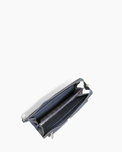 Aimee Kestenberg Saddle-up Leather Wristlet Clutch In Gray