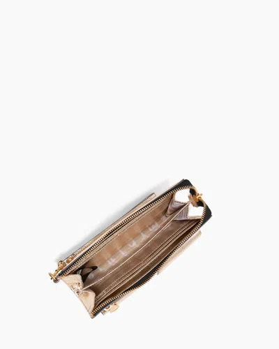 Aimee Kestenberg Saddle-up Leather Wristlet Clutch In Gold