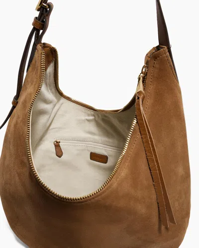 Aimee Kestenberg Large Unity Suede Hobo Bag In Brown