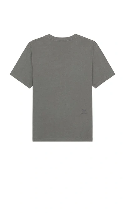 Frame Logo Tee In Gray