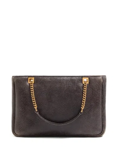 Valentino Small Viva Superstar Shearling Tote Bag In Brown