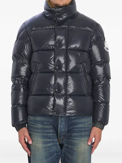 Moncler Men Tripiti Short Down Jacket Navy In Blue