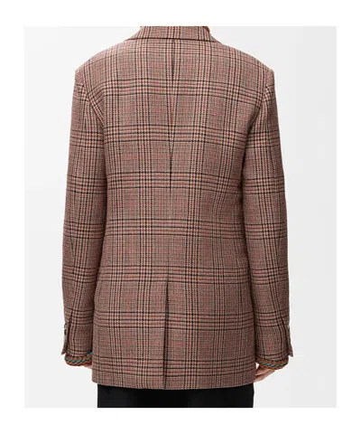 Loewe Long-sleeved Suit Jacket In Brown