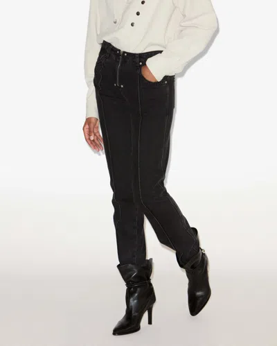 Isabel Marant Straight-leg Jeans In Black