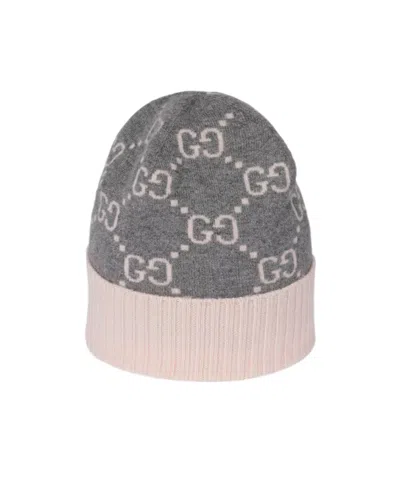 Gucci Stylish Hat With Ribbed Trim And Turn-up Brim In Gray