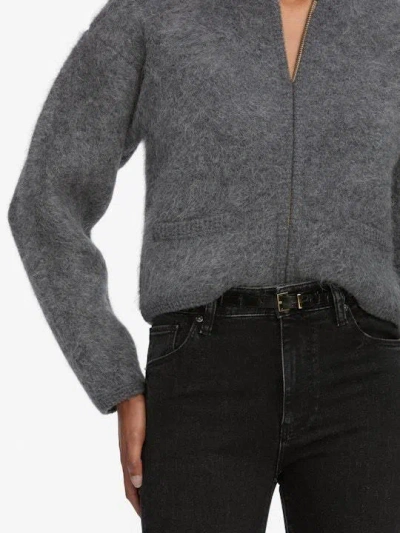 Frame High-waisted Flared Jeans In Black