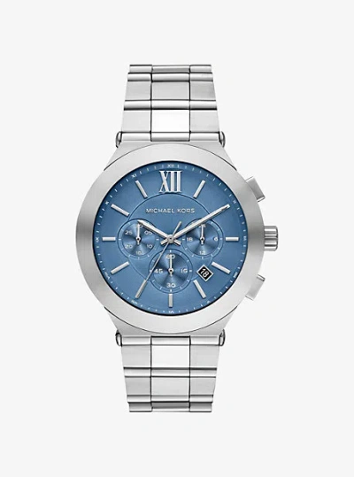 Michael Kors Oversized Billie Silver-tone Watch In Metallic