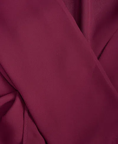 Inc International Concepts Womens Asymmetric Tie Surplice Top Xs 3x Macys Exclusive In Purple