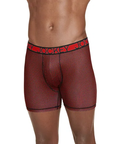 Jockey 3-pack Active Microfiber 5" Boxer Briefs In Multi