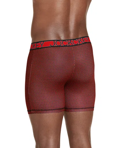 Jockey 3-pack Active Microfiber 5" Boxer Briefs In Multi