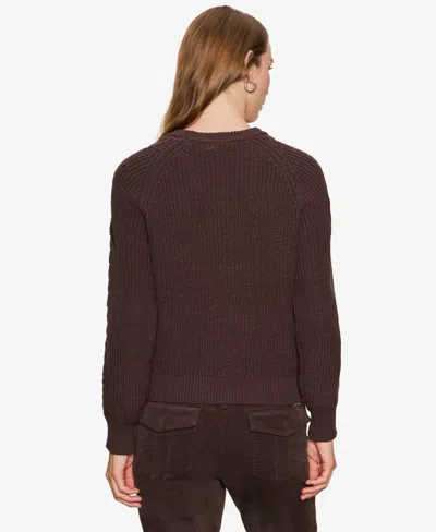 Sanctuary Women's Nomad Cable Popover Sweater In Brown