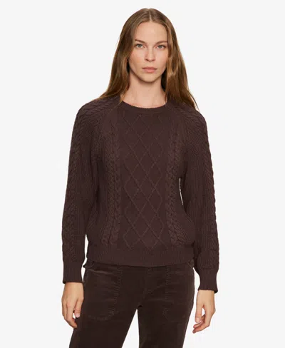 Sanctuary Women's Nomad Cable Popover Sweater In Brown