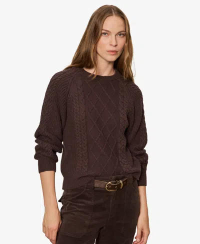 Sanctuary Women's Nomad Cable Popover Sweater In Brown