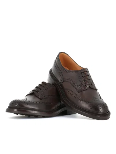Tricker's Brogues With Round Toe And Brogue Detailing In Brown