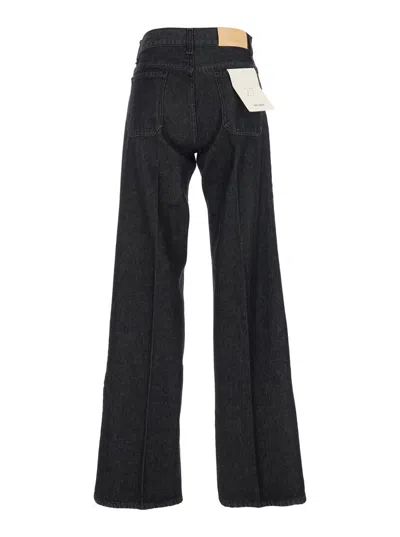 Merci Belt-loops Logo-patch Jeans In Black