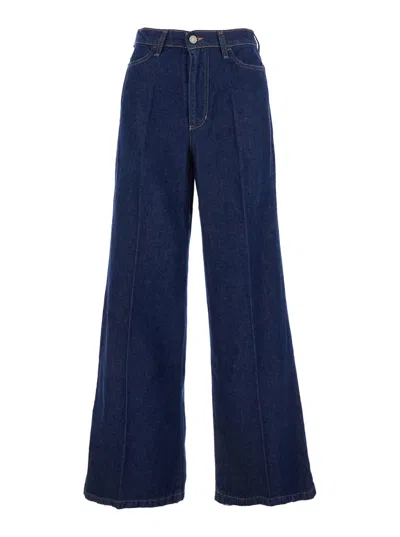 Merci Wide-leg Jeans In Blue