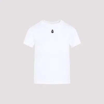 Alexander Mcqueen Skull Embroidery Slim Fit T-shirt In White
