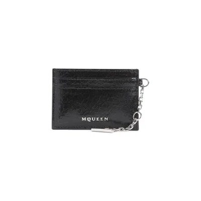 Alexander Mcqueen Credit Card Case Black In Black
