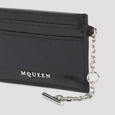 Alexander Mcqueen Credit Card Case Black In Black