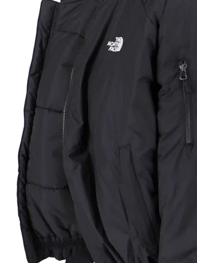 The North Face Relaxed Fit Jacket With Ribbed Collar And Pockets In Black