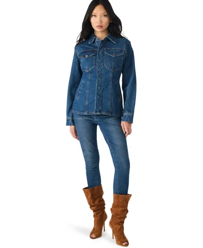 Steve Madden Parc Denim Jacket In Blue