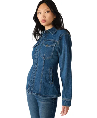 Steve Madden Parc Denim Jacket In Blue