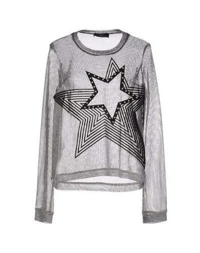 Anthony Vaccarello Sweaters In Silver