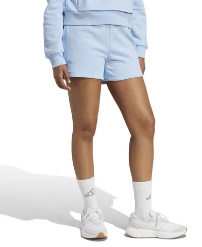 Adidas Originals Women's Essentials Small Logo Fleece Shorts In Multi