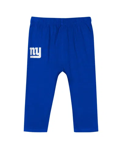 Outerstuff Baby Boys And Girls 2-piece New York Giants Double Up Long Sleeve Bodysuit And Pants Set In Multi