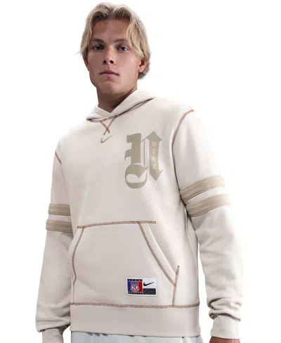 Nike Club Mens Long Sleeve Fleece Active Hoodie In White