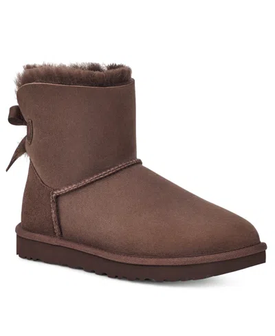 Ugg Women's Mini Bailey Bow Ii Slip On Boots In Brown