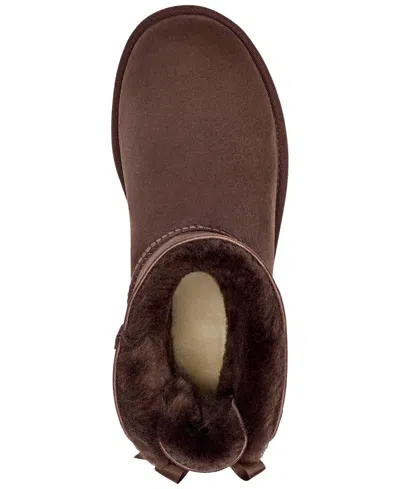 Ugg Women's Mini Bailey Bow Ii Slip On Boots In Brown